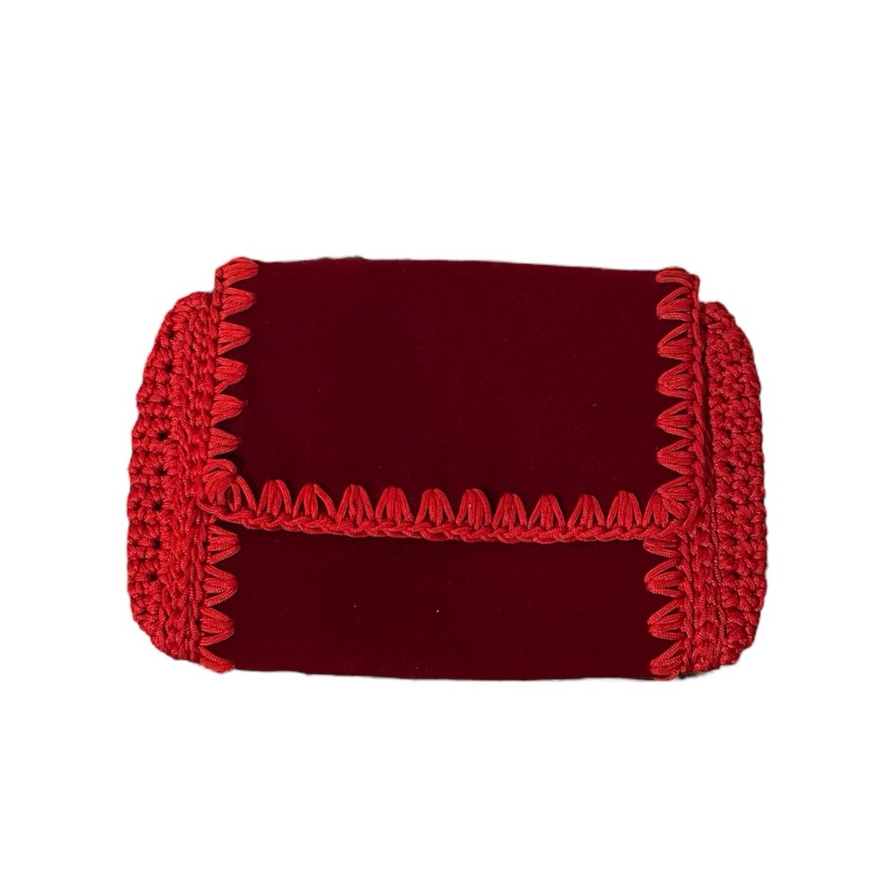 Vintage Walborg bag burgundy velvet purse